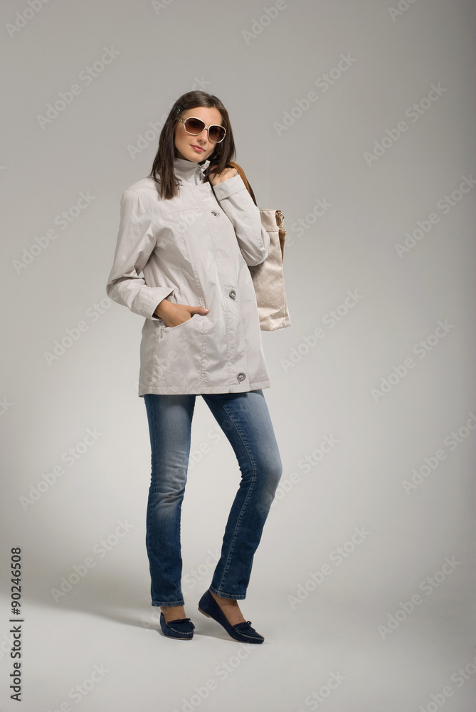 Young woman posing at casual wear Young woman posing at casual wear