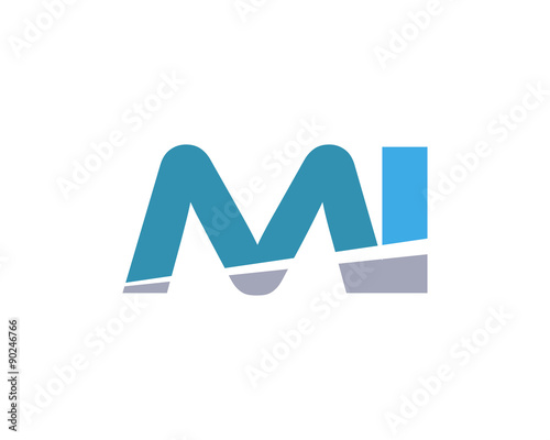 MI Letter Logo Modern