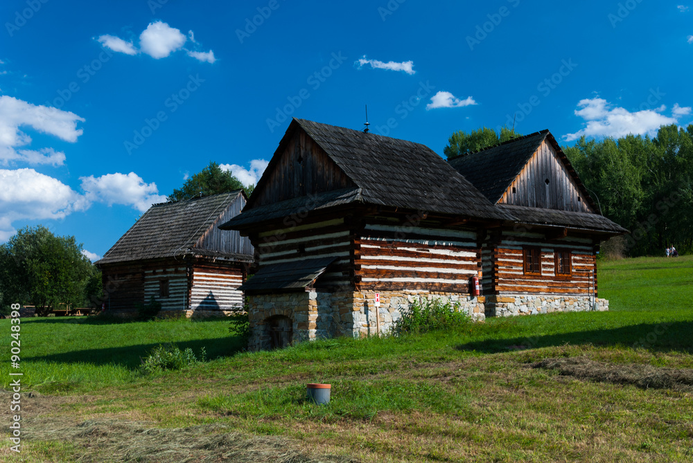 Wodden cottage from Liptov - Museum of the Slovak Village, Martin, Slovakia