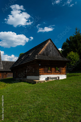 Wooden cottage from Nolcovo, Turiec - Museum of the Slovak Village, Martin, Slovakia