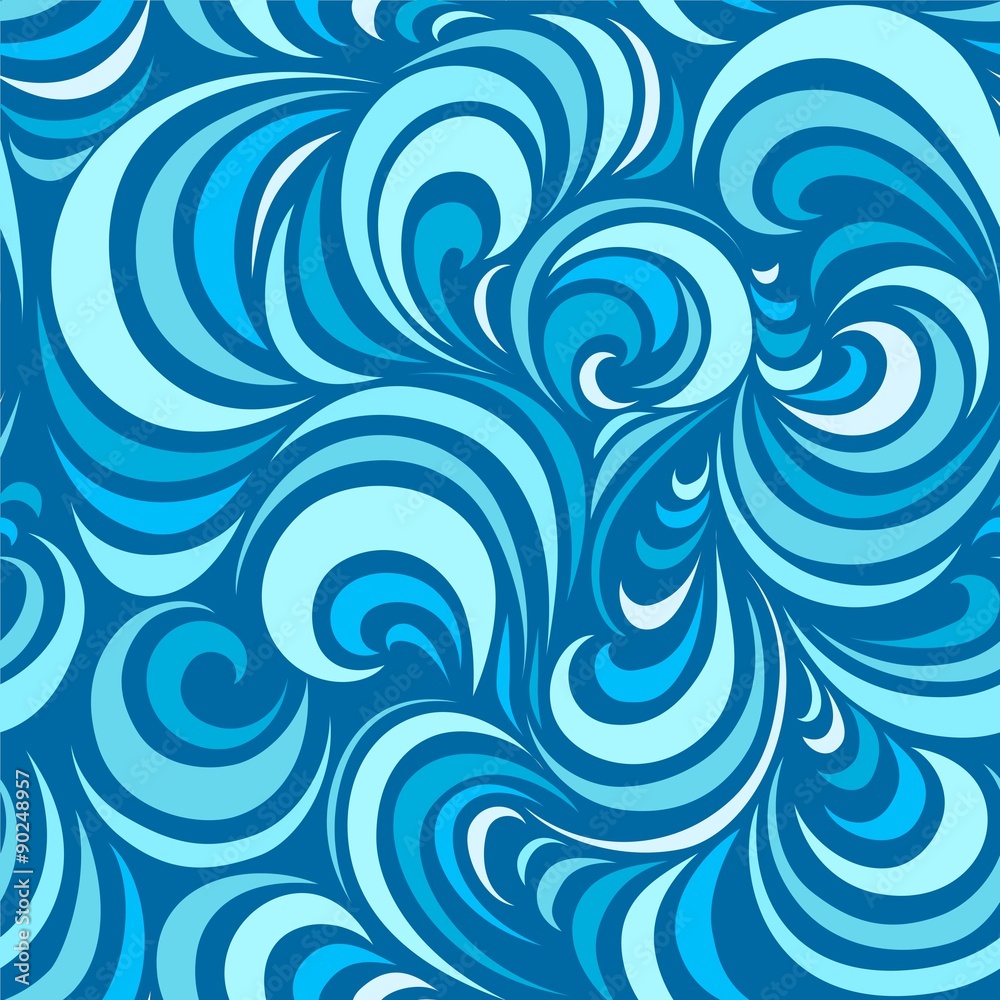Blue Wave Pattern