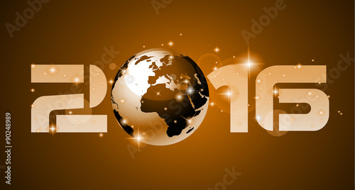 2016 Happy New Year Background for your Christmas invitations