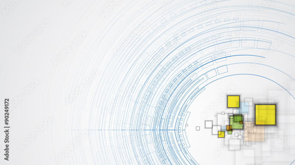 Obraz premium Abstract tech background. Futuristic technology interface. Vector solution