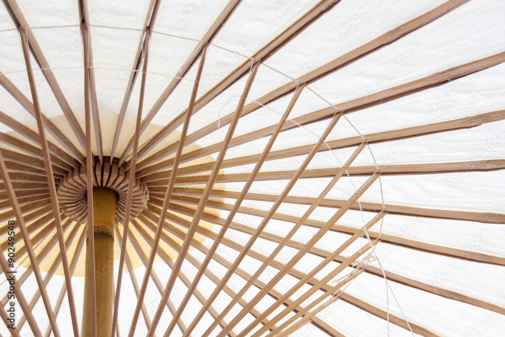 Japanese white umbrella