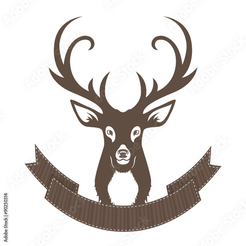 Deer with Ribbon