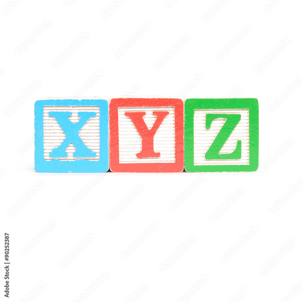 XYZ letters XYZ letters