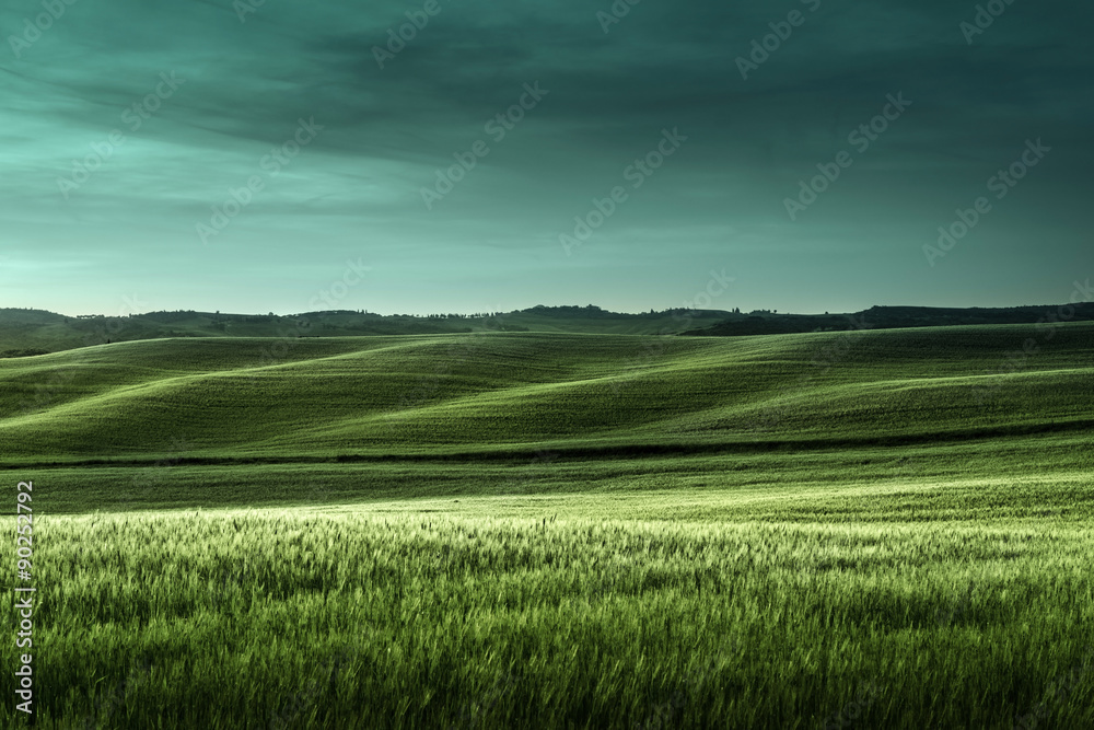 Obraz premium tuscany sunset, Italy