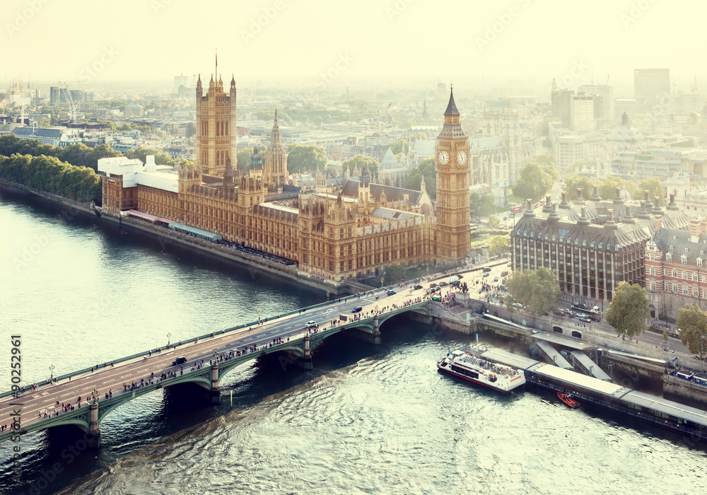 Obraz premium Londyn - Pałac Westminster, Wielka Brytania