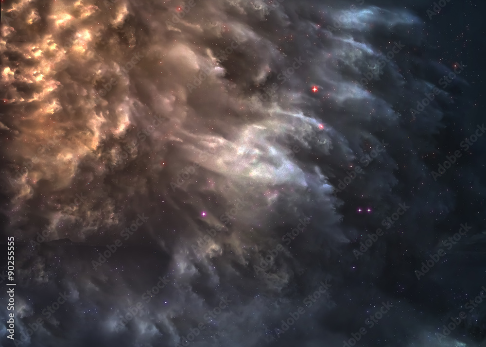 Fototapeta premium Star field in deep space many light years far from the Earth