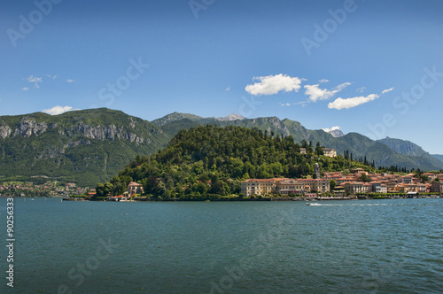 Lake Como from  the road  running down the side of the Lake in the Italian region Lake Como in Lombardy, Northern Italy     © quasarphotos