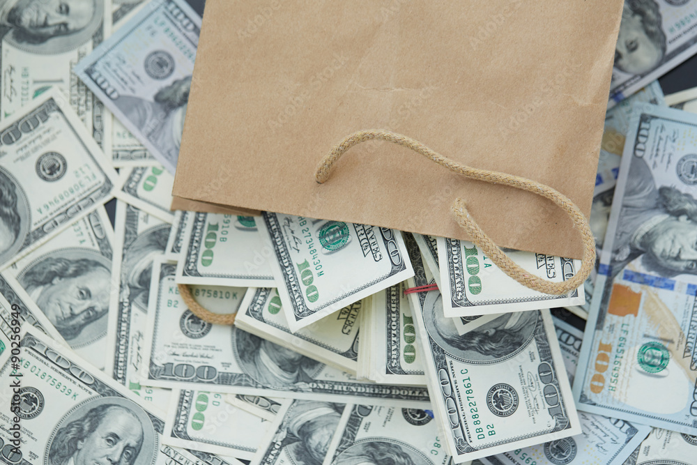 a lot of money out of a paper bag