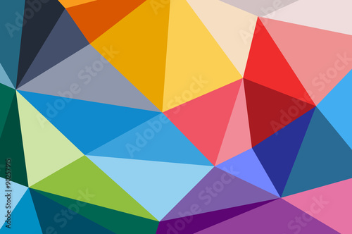 Abstract triangle technology background design. © Vectorvstocker