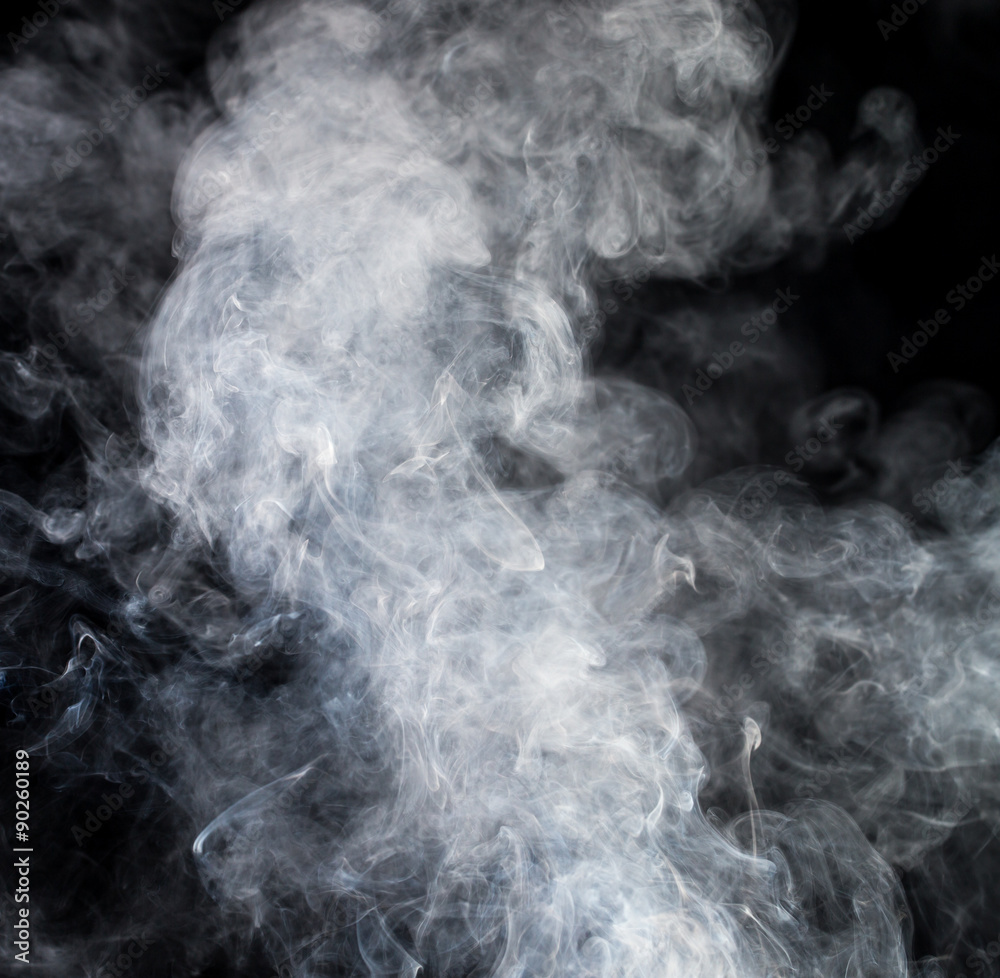 Fototapeta premium smoke on a black background