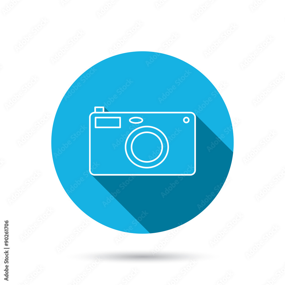 Photo camera icon. Photographer equipment sign. Photo camera icon. Photographer equipment sign.