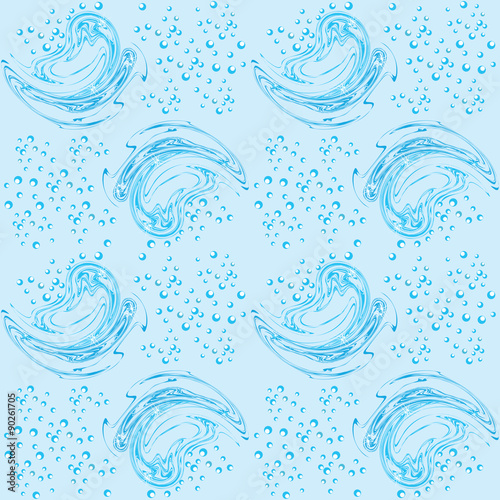 Seamless Pattern water, aqua