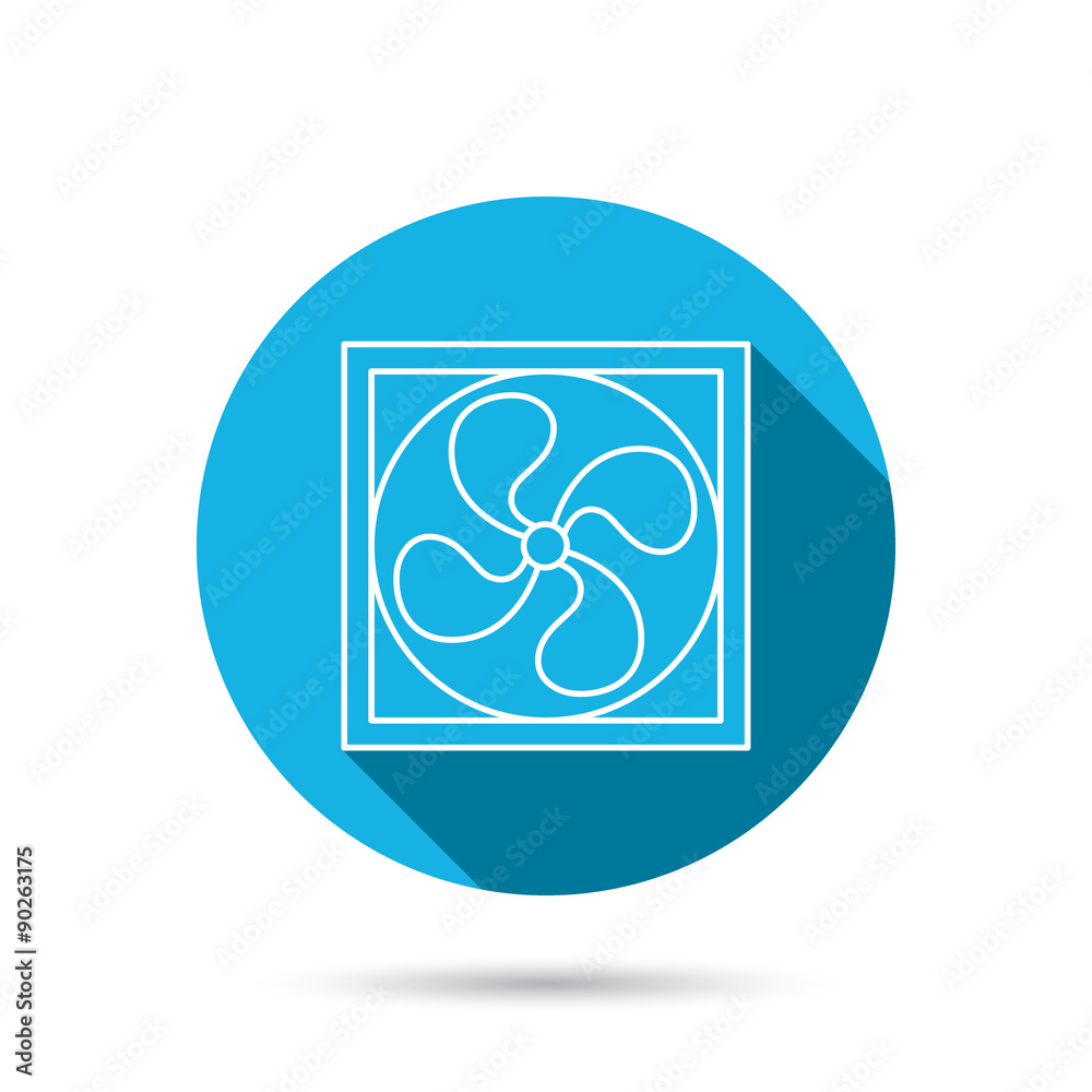 Ventilation icon. Fan or propeller sign. Ventilation icon. Fan or propeller sign.