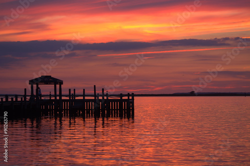 Serene Bay Sunset