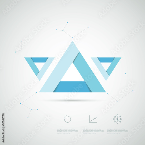 Infographics template abstract shapes. Presentation layout with