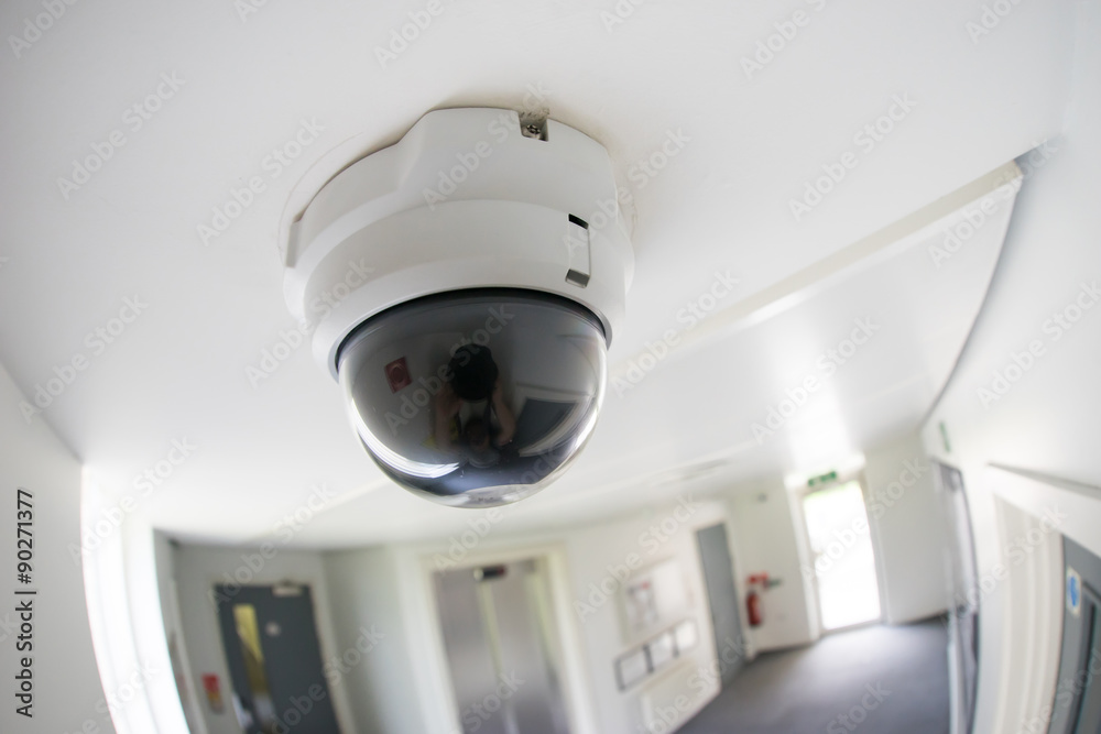 Security, CCTV camera in office building Security, CCTV camera in office building