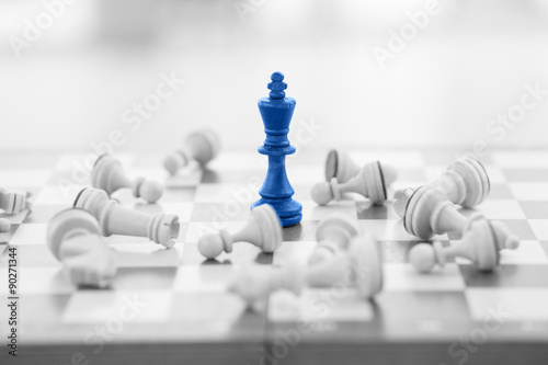 Canvas Print Chess business concept, leader & success