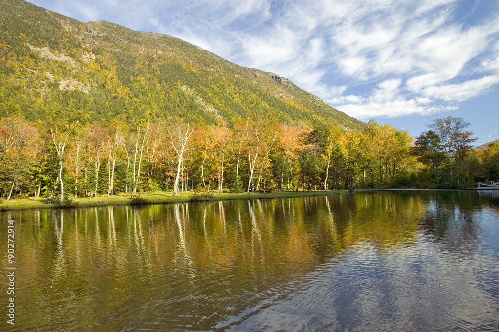 Crawford Notch State Park in the White Mountains, New Hampshire