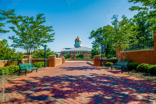 modern college campus buildings photo