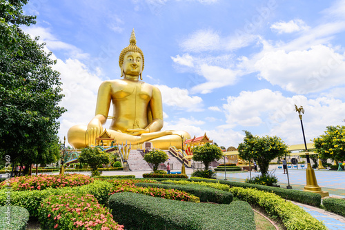 Biggest Buddha statue in Thailand at Wat Muang, Ang Thong Provin