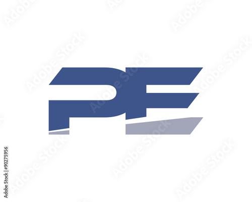 PE Letter Logo Modern