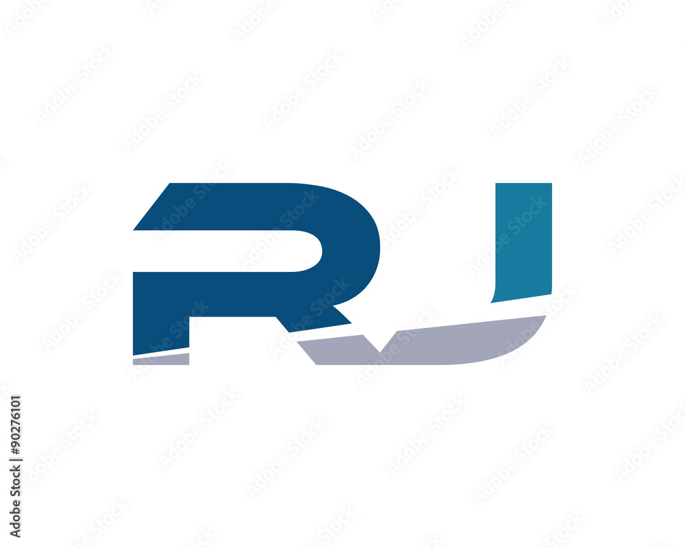 RJ Letter Logo Modern RJ Letter Logo Modern