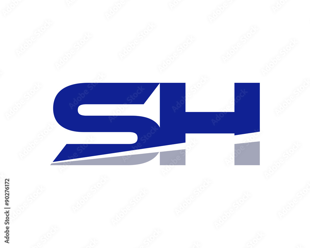 SH Letter Logo Modern