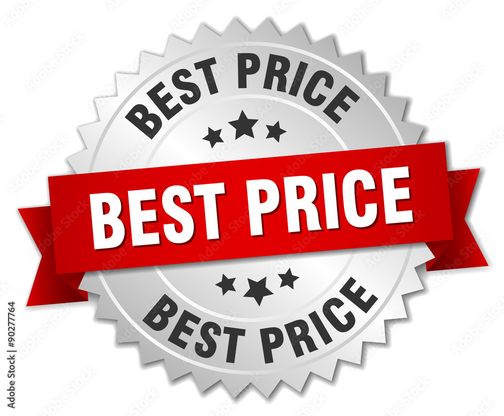 best price 3d silver badge with red ribbon best price 3d silver badge with red ribbon