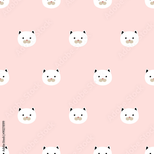 seamless cute kitten pattern © pacpumi