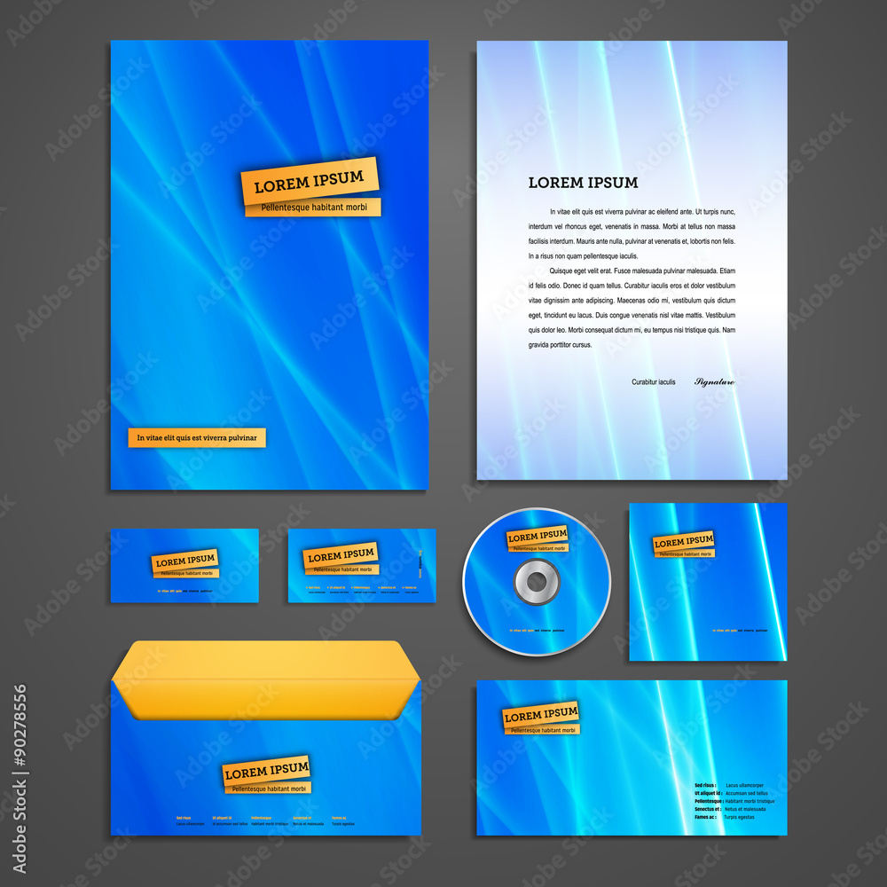 Fototapeta premium Corporate identity template