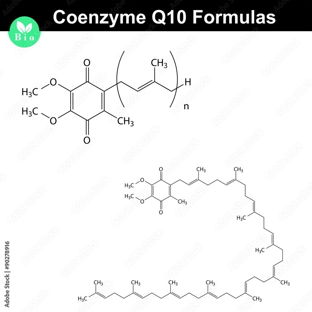 Coenzyme Q10 chemical structures
