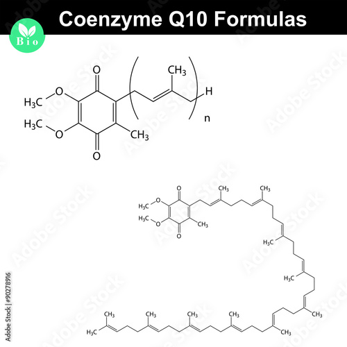 Coenzyme Q10 chemical structures