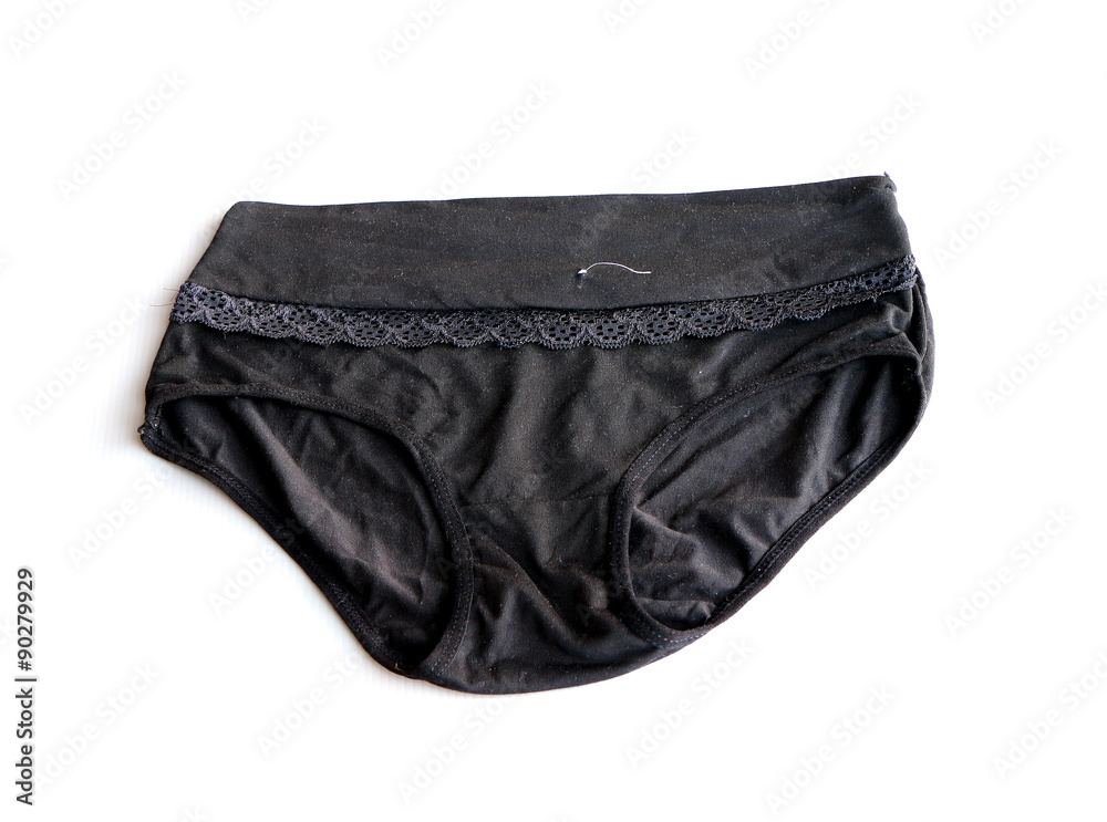 Black underpants isolated on white background Black underpants isolated on white background