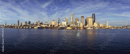 Seattle, WA skyline from Bainbridge Island Ferry © spiritofamerica