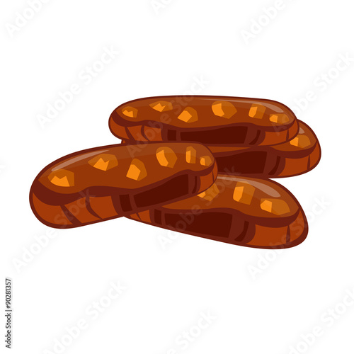meat steak isolated illustration