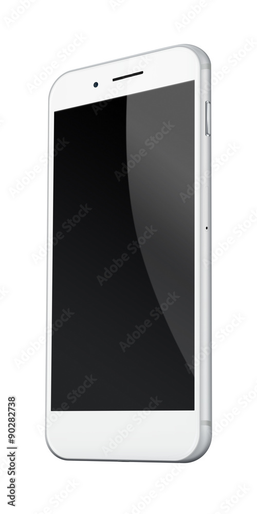 Realistic mobile phone isolated on white. Realistic mobile phone isolated on white.