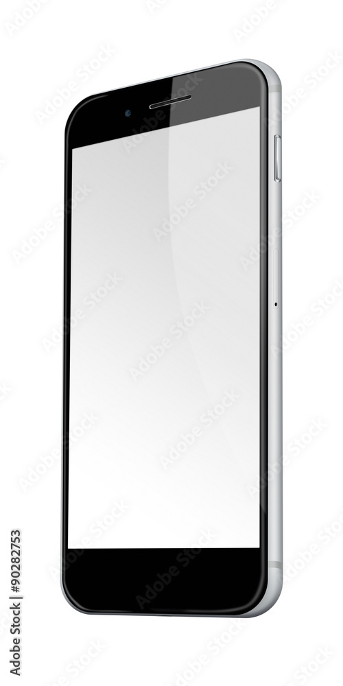 Realistic mobile phone isolated on white. Realistic mobile phone isolated on white.