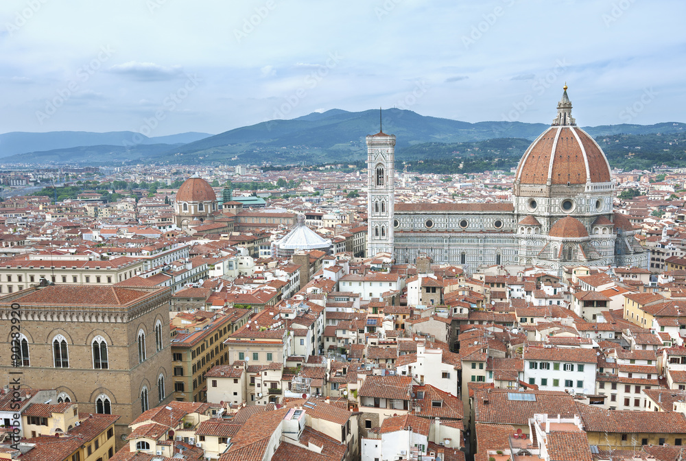  Aerial view of Florence, Tuscany, Italy