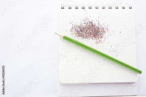 Pencil and ring binder book