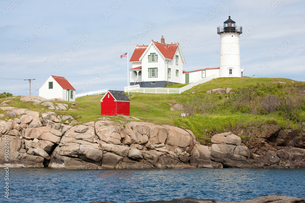 Nubble Lighthouse, Cape Neddick, York, Maine. Nubble Lighthouse, Cape Neddick, York, Maine.