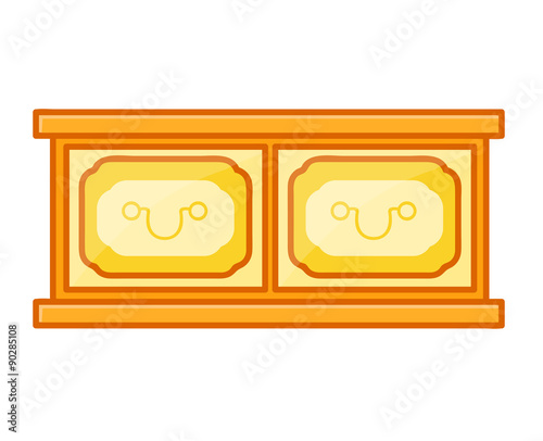 cabinet isolated illustration