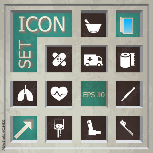Abstract creative concept vector set of healthcare and medical