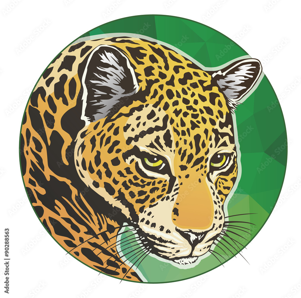 Naklejka premium jaguar circle