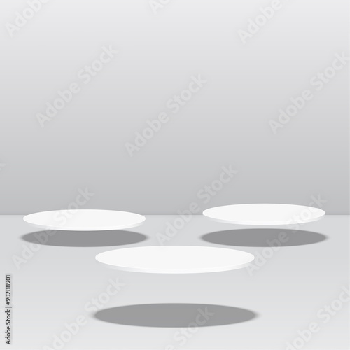 Round pedestal for display.