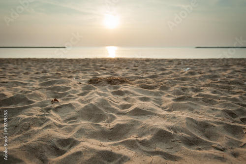 Sunrise and sea beach