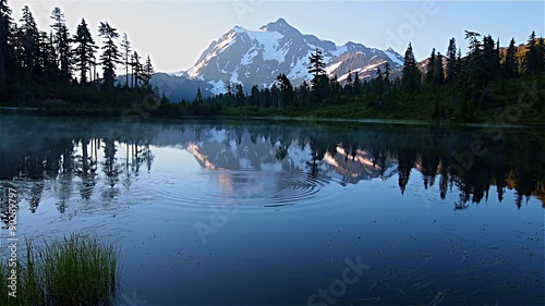 Mt.Shuksan and Picture lake,Washington,USA