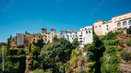 Tajo De Ronda Is A Gorge Carved By The Guadalevin River, On Whic